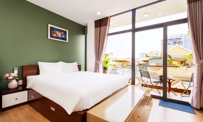 Garden Building Apartment For Rent in Cao Thang St D3 HCMC