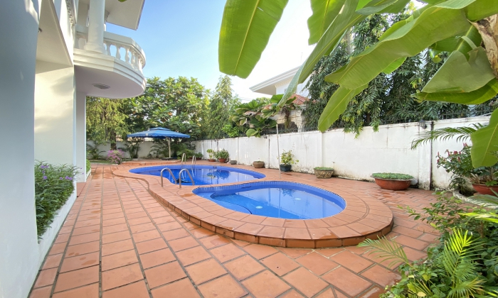 So Beautiful Garden Villa For Rent in Nguyen U Di Street Thao Dien HCMC