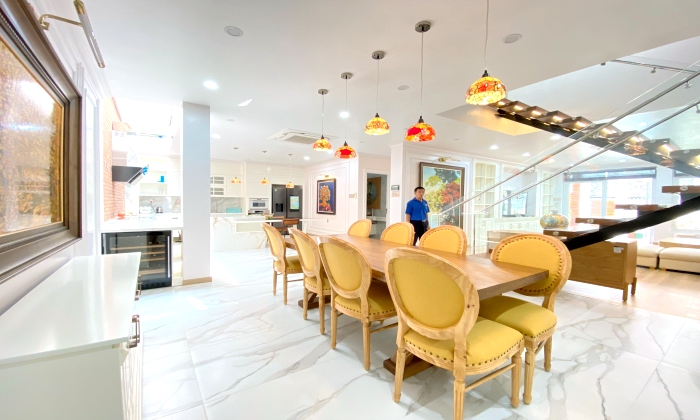 Luxury Fully Furnished Villa For Rent in 204B Nguyen Van Huong Thao Dien HCMC