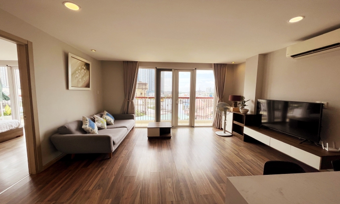 Two Balconies One Bedroom Serviced Apartment For Rent in HCM