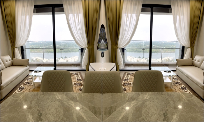 Cool View Saigon River Lumiere Riverside Apartment For Rent in HCMC