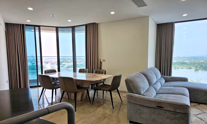 Good Interior 03 Bedroom Thao Dien Green Apartment For Rent HCMC