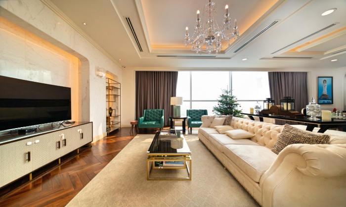 So Luxury Penthouse Thao Dien Pearl Apartment For Rent HCMC