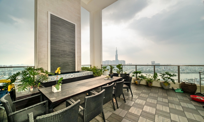 So Luxury Penthouse Thao Dien Pearl Apartment For Rent HCMC