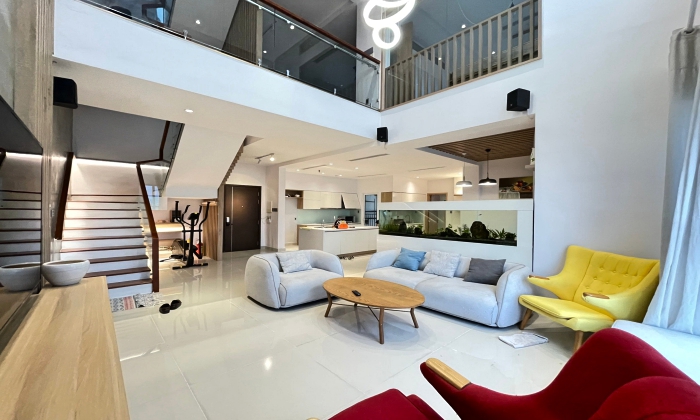 Terrace Penthouse Tropic Garden Apartment For Rent in Thao Dien HCM