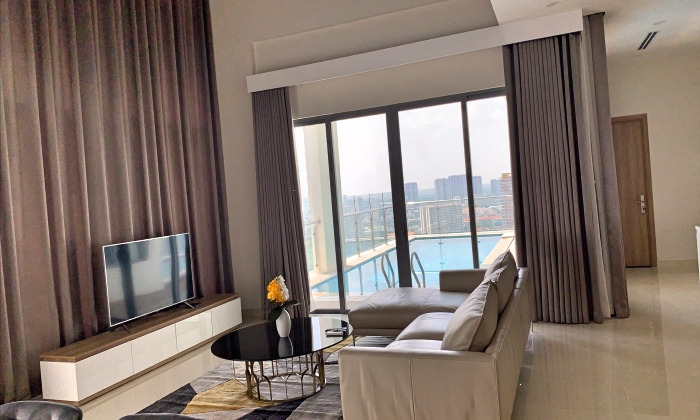 Private Pool Sky Villa Diamond Island Apartment For Rent HCMC