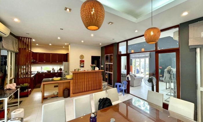 Garden and Nice Pool Villa For Rent in Thao Dien  Compound HCM