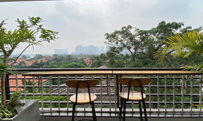 Nice balcony House for rent in Street 1 Lang Bao Chi Thao Dien HCMC