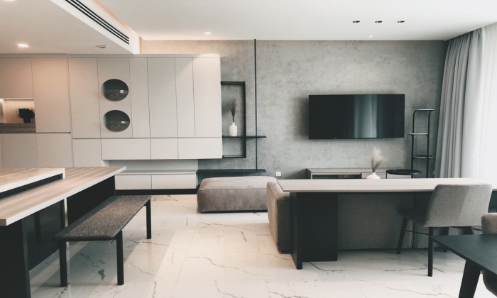 Western Design Three Bedroom Empire City Apartment Thu Thiem