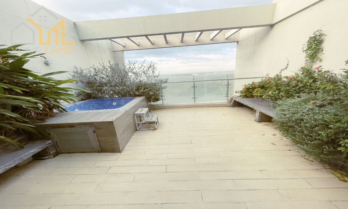 Three Bedroom Penthouse Apartment For Rent in Masteri Thao District 2 HCMC