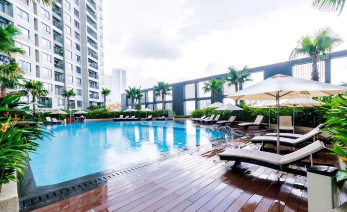Blue Style Two Bedroom Apartment For Rent in Masteri Thao Dien District 2 HCMC