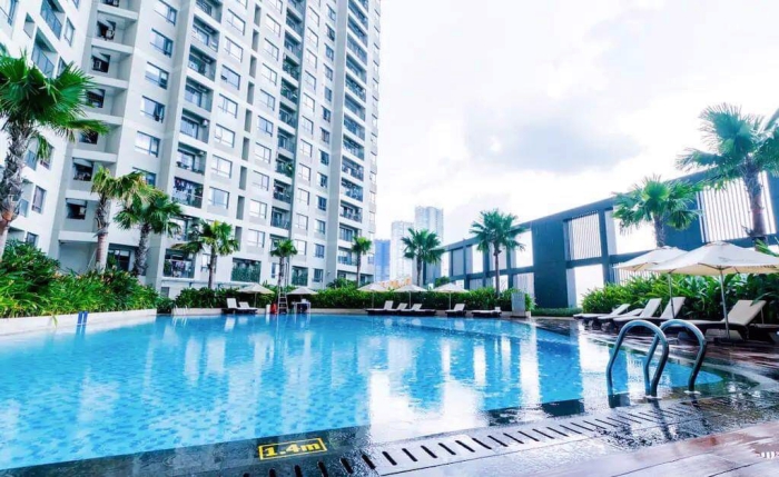 Blue Style Two Bedroom Apartment For Rent in Masteri Thao Dien District 2 HCMC