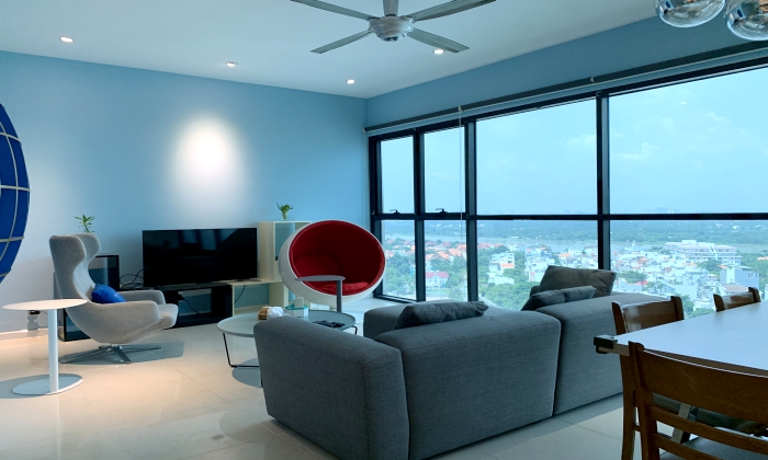 Furnished Three Bedroom Apartment For Rent in Ascent Thao Dien Thu Duc City