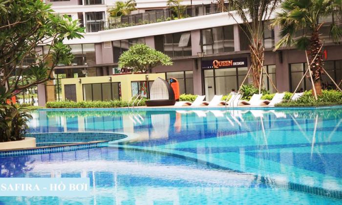 Pool View Unfurnished Two Bedroom Safira Apartment For in District 9 HCMC