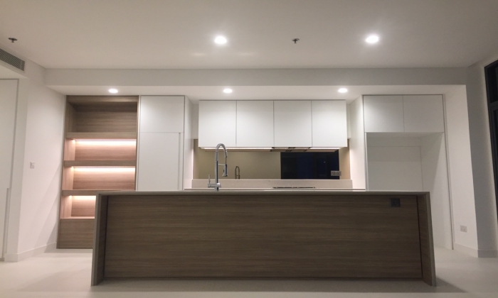 Partly Furniture Three Bedroom City Garden Apartment For Rent in Binh Thanh HCMC