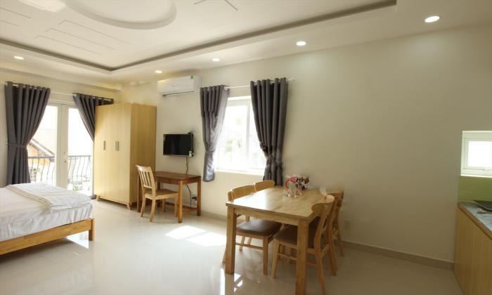 Studio Serviced Apartment Balcony in Thao Dien Ho Chi Minh City
