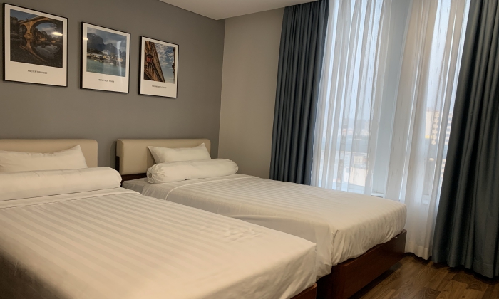 Spacious Clean and Modern Three Bedroom An Phu Plaza Serviced Apartment in District 3 HCMC