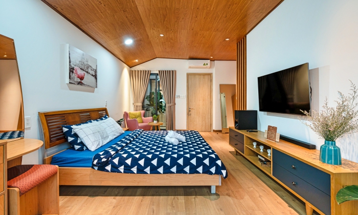 Spacious One Bedroom Serviced Apartment For Rent in Binh Thanh District HCMC