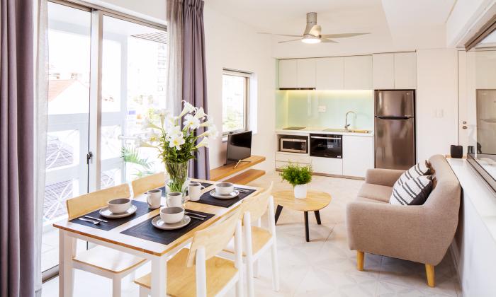 Wonderful Duplex One Bedroom Apartment For Rent in Bach Dang Street Tan Binh District HCMC