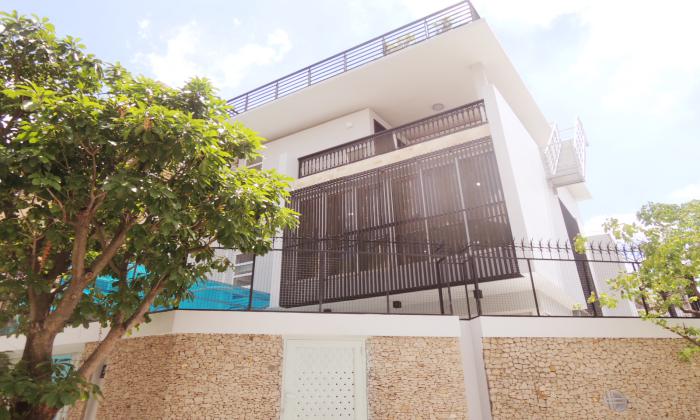 Unfurnished Modern Villa For Rent in Nguyen Van Huong Street Thao Dien HCMC