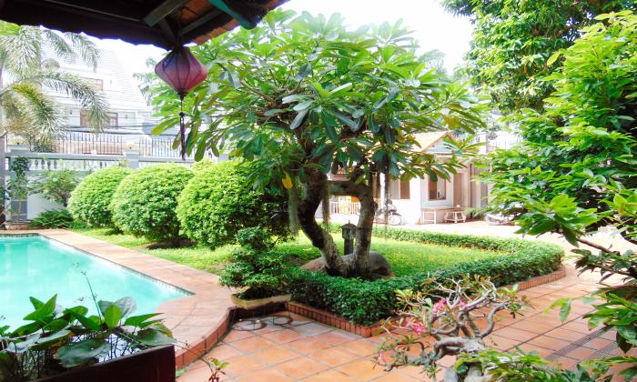  Very Big Garden and Private Pool Villa For Rent in Thao Dien HCM