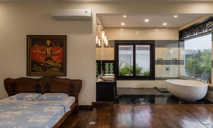 Unfurnished Indochine Style Villa For Rent Nguyen U Di Thao Dien District 2 HCMC