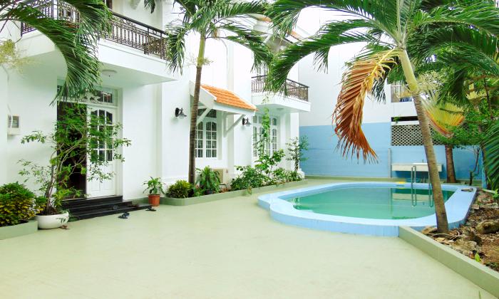 Big Pool Gardening Villa For Rent in Thao Dien District 2 Ho Chi Minh City