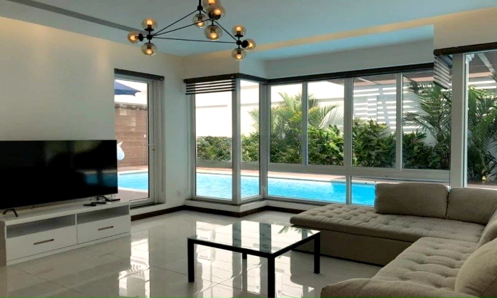 Really Modern Villa For Rent in High Security Compound in Nguyen Van Huong Thao Dien Thu Duc City